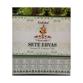 Incenso cone cascata com fragrâncias Sete Ervas
