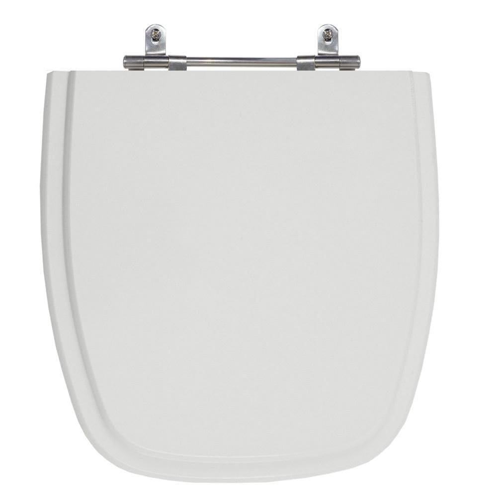 Assento Laqueado Fit Cinza Claro Tampa Vaso Celite Em Mdf