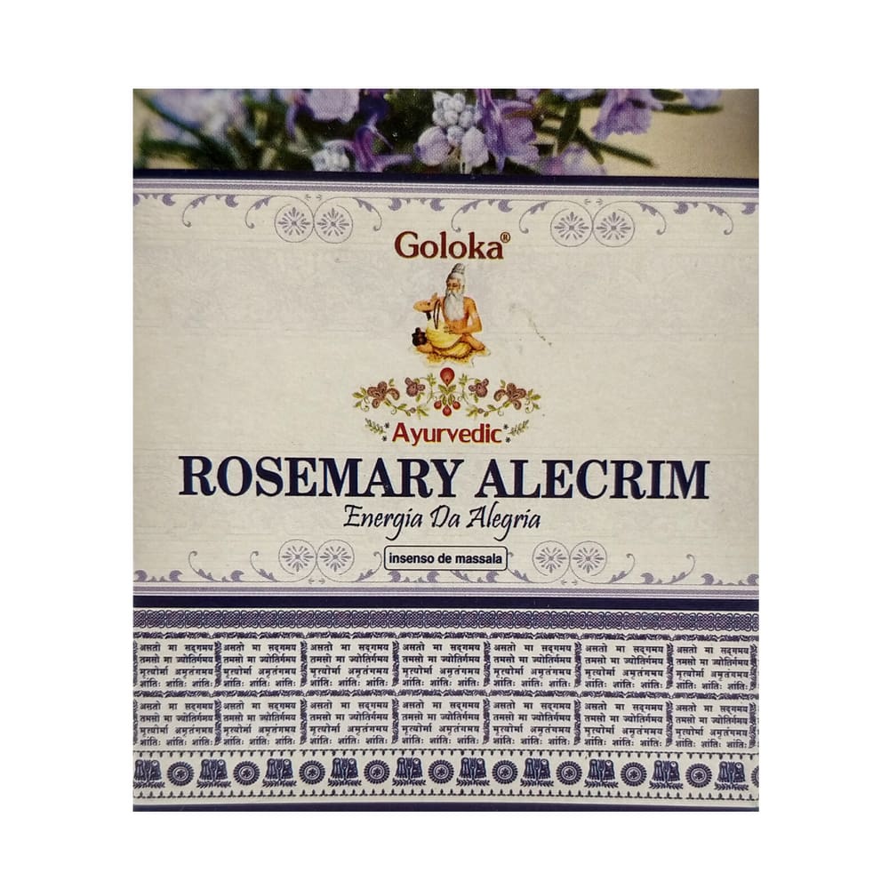 Incenso Cone Cascata com Fragrância de Alecrim
