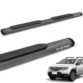 Estribo Lateral Duster 2012 a 2024 Oval Oblongo Onix Grafite Gtnox