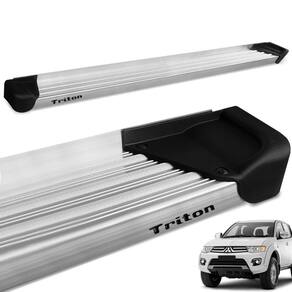 Estribo Lateral L200 Triton 2008 a 2018 Aluminio Natural A3