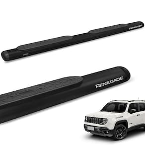 Estribo Lateral Renegade 2016 a 2024 Oval Oblongo Preto Gtnox