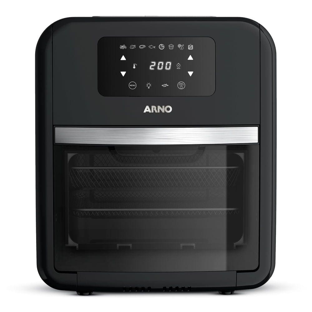 Airfry Oven e Grill Arno Expert 9 em 1 Digital 11L Preta UFE9