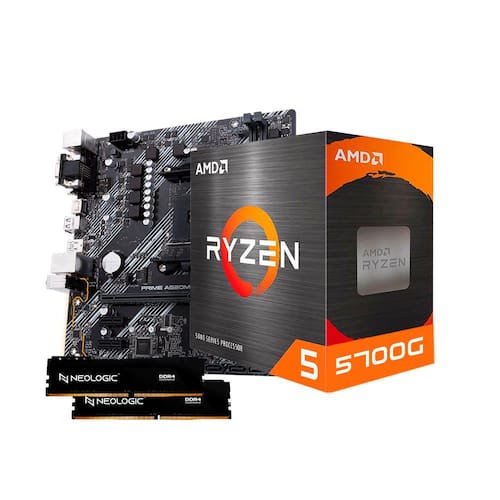 Kit Upgrade Amd Ryzen 7 5700G, Placa Mae A520m, 32Gb Ddr4, Neologic - Nli84633