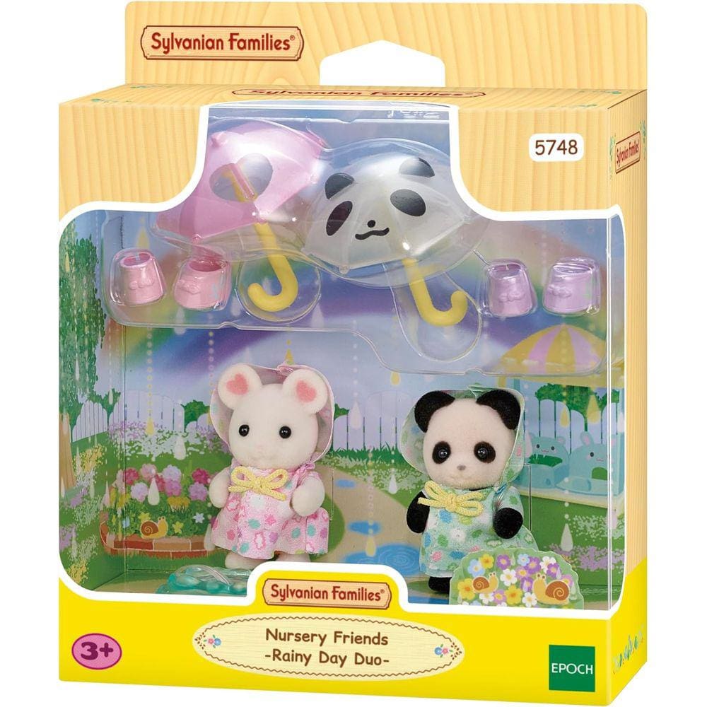 Sylvanian Families Amigos do Jardim da Infância - Caminhando na Chuva