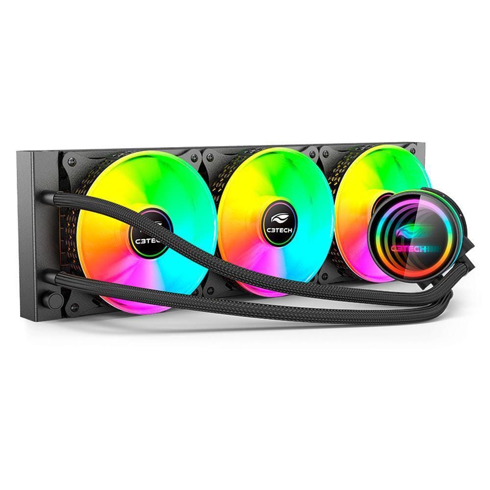 Water Cooler Gamer 120Mm C3Tech Fc-W360Rgb Preto