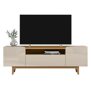 Rack 3 Portas para TV até 75` Zurique Tauari Off-White