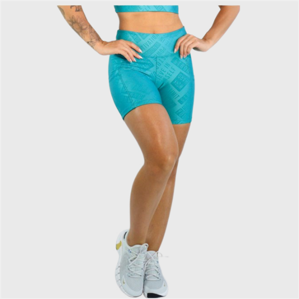 Short Fitness Gabriela Texturizado Verde