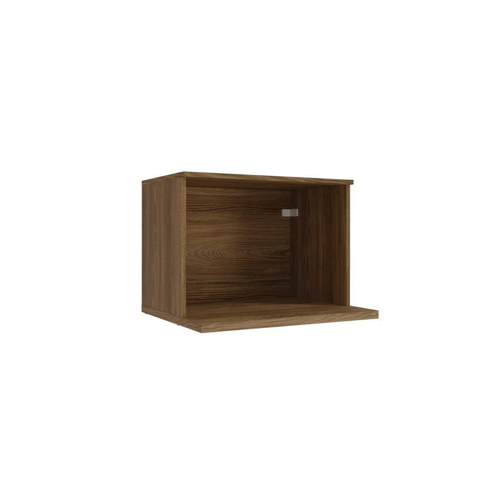 Nicho Aéreo para Microondas Celeste Kappesberg 100% MDF Nogueira 60cm