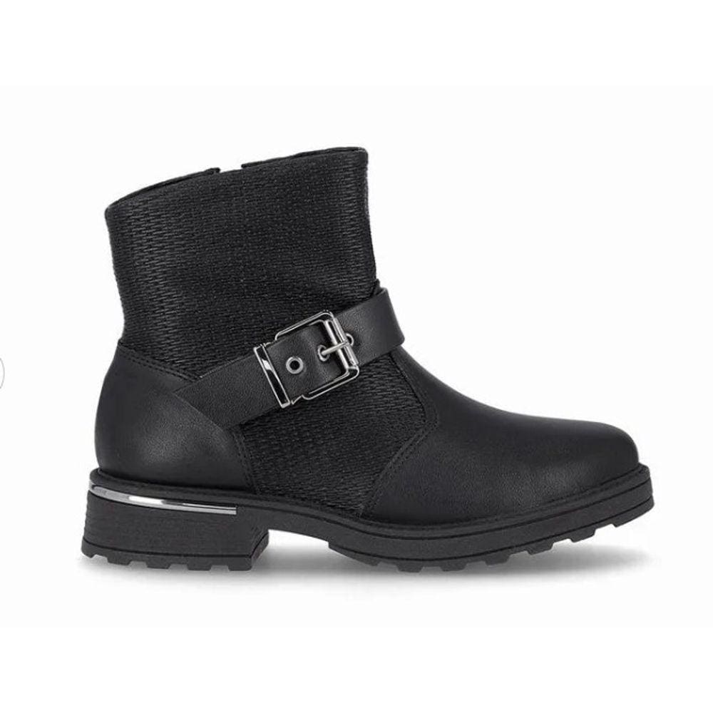 Bota Gisa Cano Curto Anabela Médio Preto Piccadilly 735026