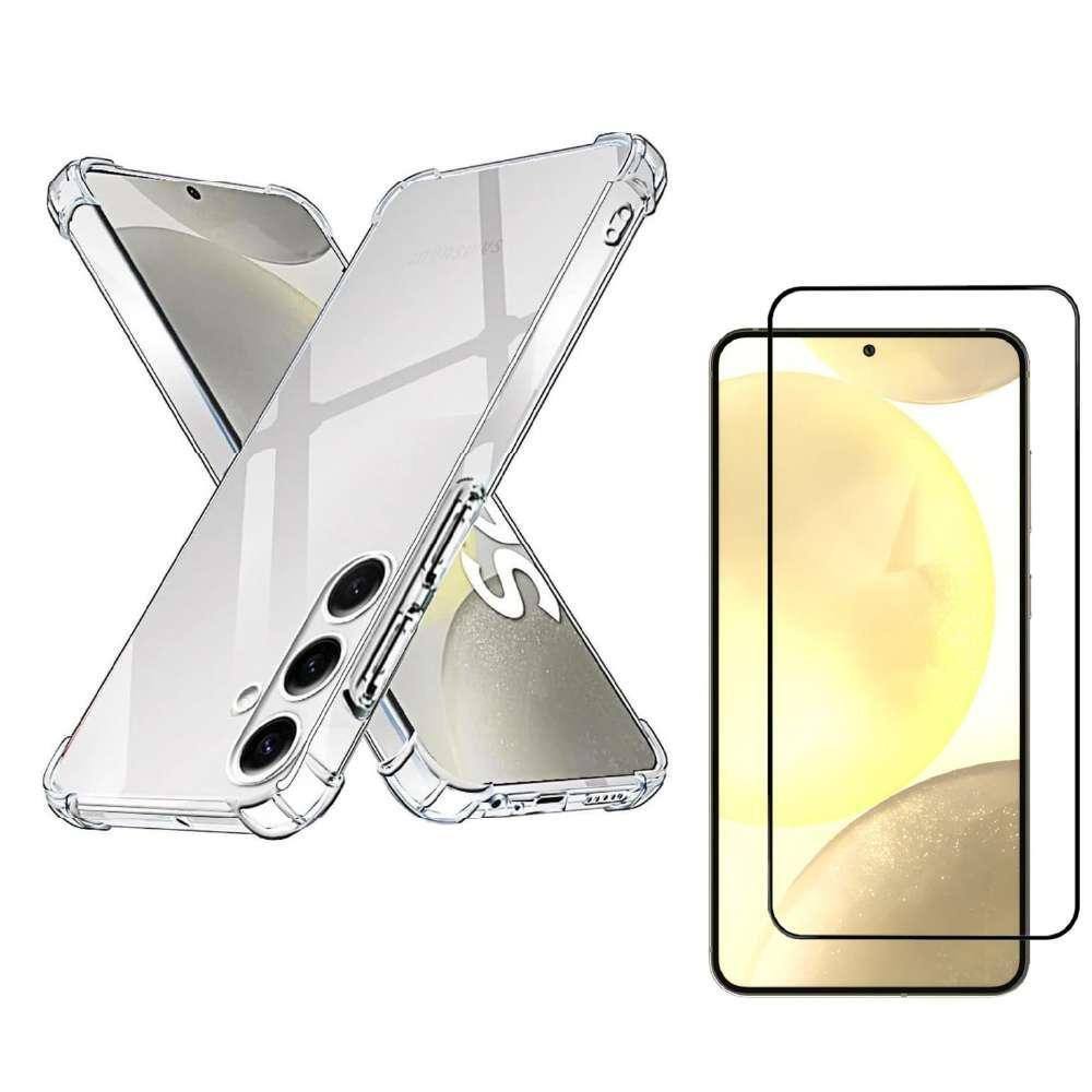 Capinha Anti Shock P/Samsung S24Plus + Película De Vidro 3D