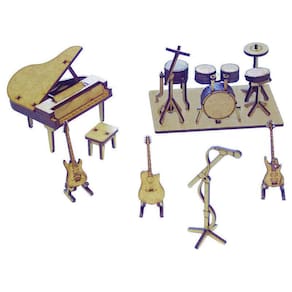 Kit Miniatura Instrumentos Musicais K2017