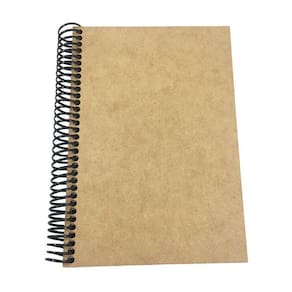 Caderno Liso Capa Mdf Com 96 Folhas Woodplan 28X20 Cm