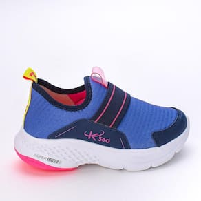 Tênis Infantil Feminino Esportivo Super Leve Marinho Pink