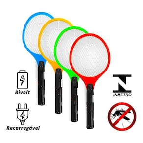 Raquete Elétrica Matar Mosquitos - Recarregável