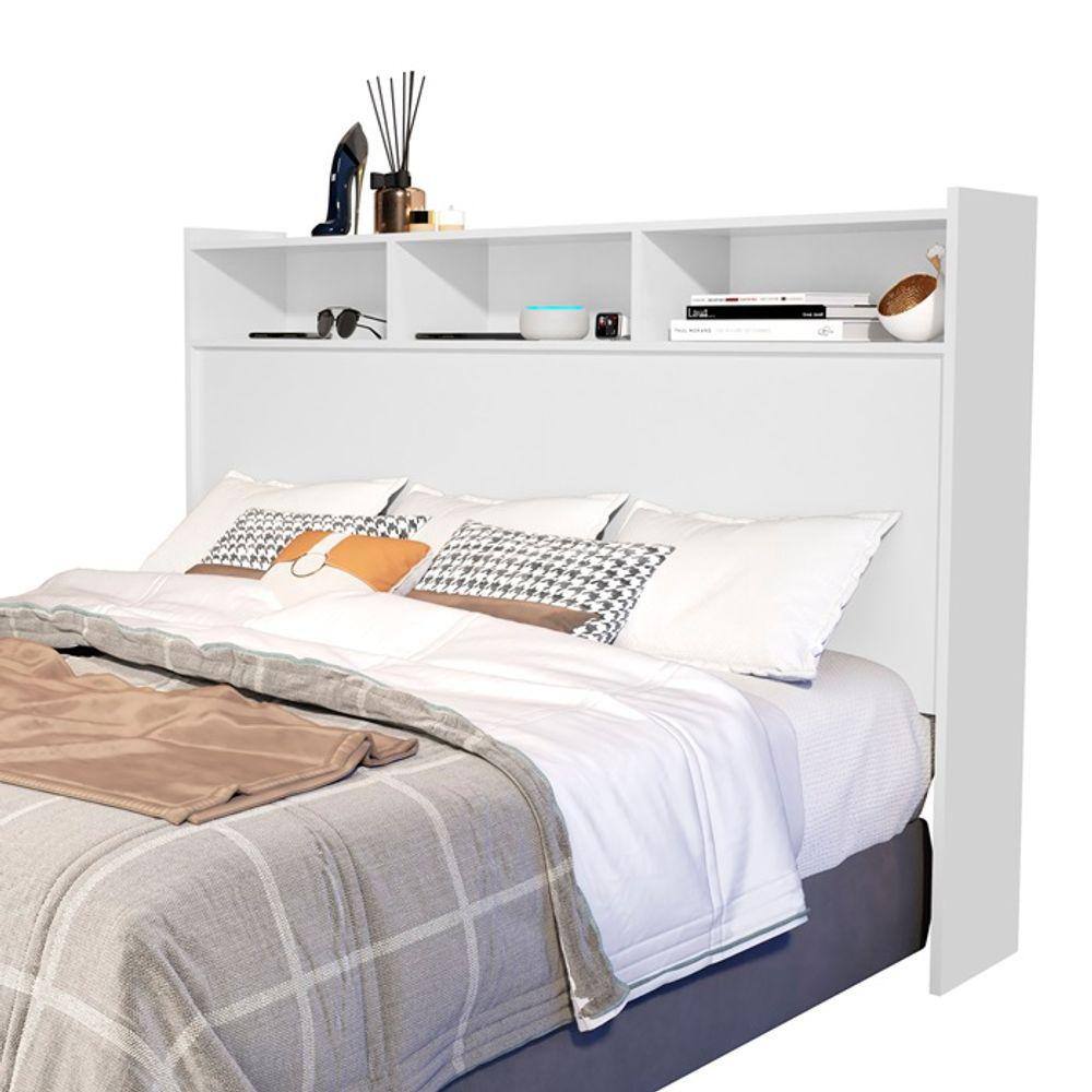 Cabeceira Para Cama Box Casal 140 Melissa Branco VJ Moveis