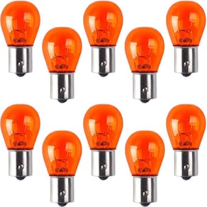 Kit 10 Lâmpadas Faróis Seta Âmbar 12v 1 Polo Caminhão Hella