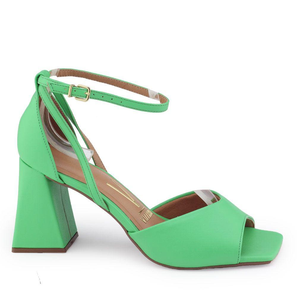 Sandália Fem Vizzano 6464.106 Pelica salto alto geométrico
