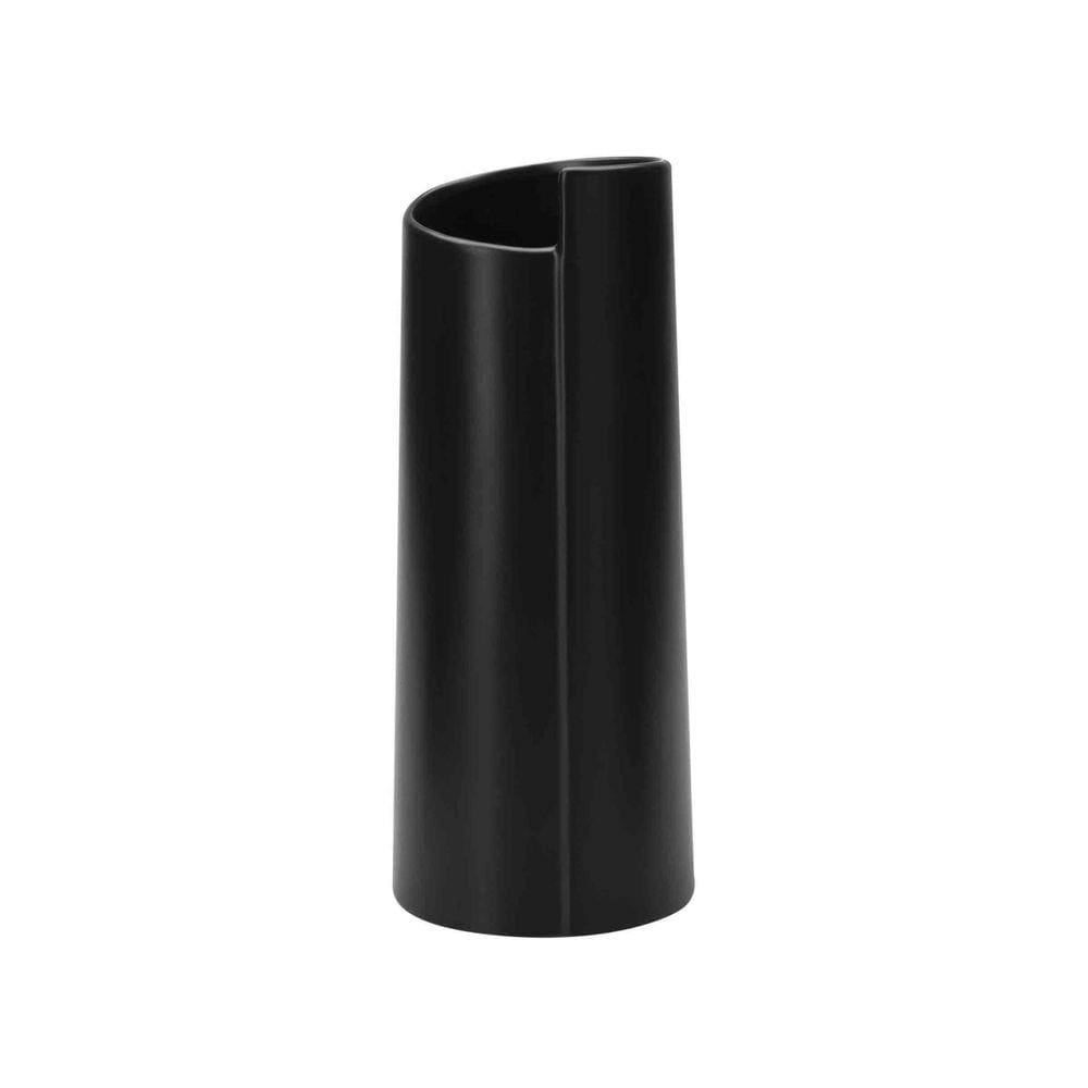 Vaso Decorativo em Cerâmica Cilíndrico Preto 33x11 cm - D`Rossi