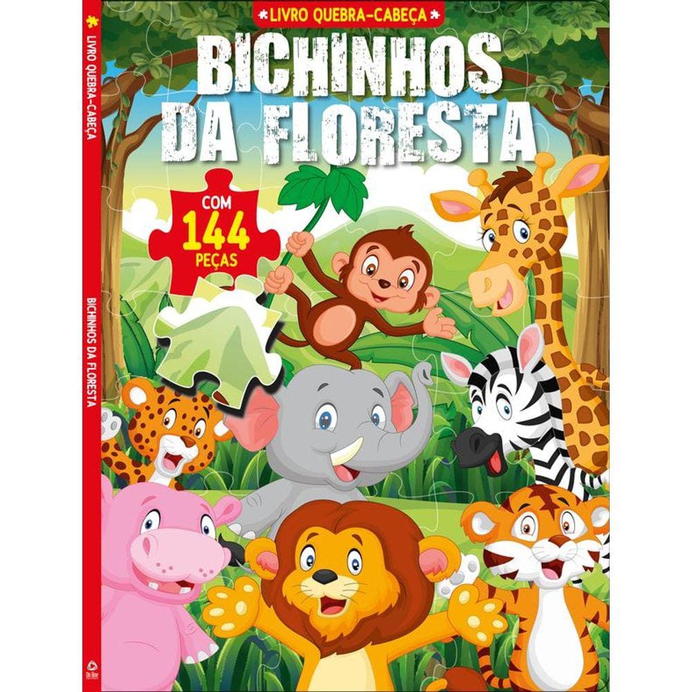 Bichinhos Da Floresta Livro Quebra-Cabeça