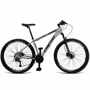 Bicicleta Aro 29 Cripto 24 Vel Freios Hidráulico E Suspensão - Prata-preto - 19" Prata-preto