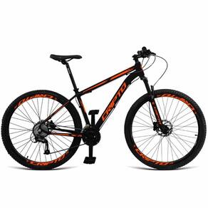 Bicicleta Aro 29 Cripto 27 Marchas Freio Hidráulico Trava-k7 - Preto-laranja - 21" Preto-laranja
