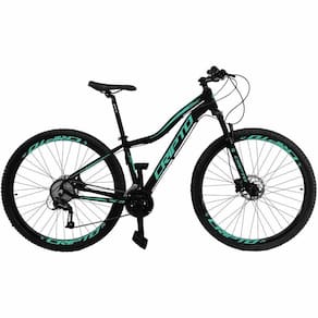 Bicicleta Aro 29 Cripto 18v Absolute Hidráulica Trava K7 - Preto-verde - 17" Preto-verde