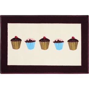 Tapete De Cozinha Vizapi Cupcake 40X60Cm Multicolorido