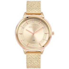 Relógio Euro Feminino Ref: Eu2035Yvk/4J Fashion Mesh Dourado