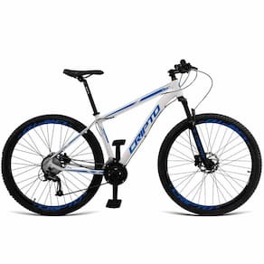Bicicleta Aro 29 Cripto 18v Absolute Hidráulica K7 E Trava - Branco-azul - 19" Branco-azul