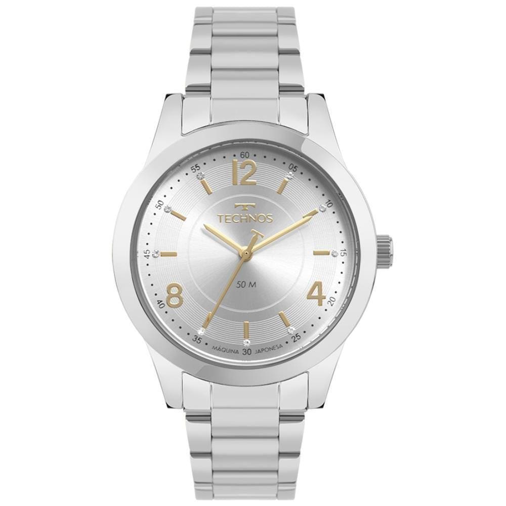 Relógio Technos Feminino Ref: 2035Mzx/1K Elegance Prateado
