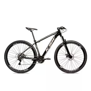 Bicicleta Aro 29 Ksw Xlt 21 Marchas Shimano E Freios A Disco - Preto-prata - 17 Preto-prata