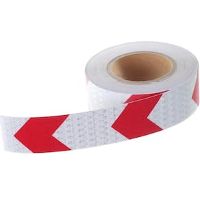 Faixa Refletiva Sinalizaçao 25 Metros Kit 20 Unidades Segurança Vermelho Branco Automotivo