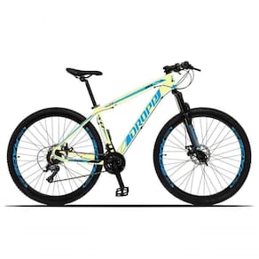 Bicicleta Aro 29 Dropp Z3x 21v Suspensão E Freio Disco Cor:bege-azul tamanho Do Quadro:19 Bege-azul