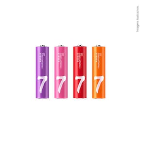 Pilha Alcalina Aaa Xiaomi Com 4 Unidades