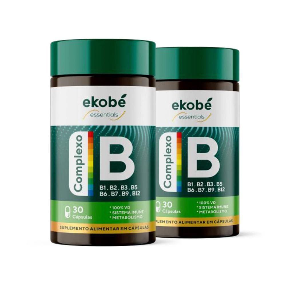 Complexo B Multi Vitaminas 30 Cápsulas -Ekobé