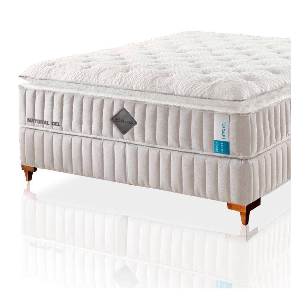 Colchão De Látex Qgel Com Cobre Box Queen 158x198cm