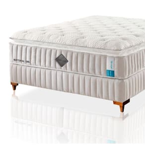 Colchão De Látex Qgel Com Cobre Box Queen 158x198cm