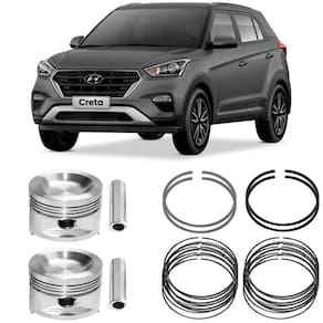 Kit Pistão Anel 0.50 Creta 1.6 16V Gamma 17 a 24 Metal Leve