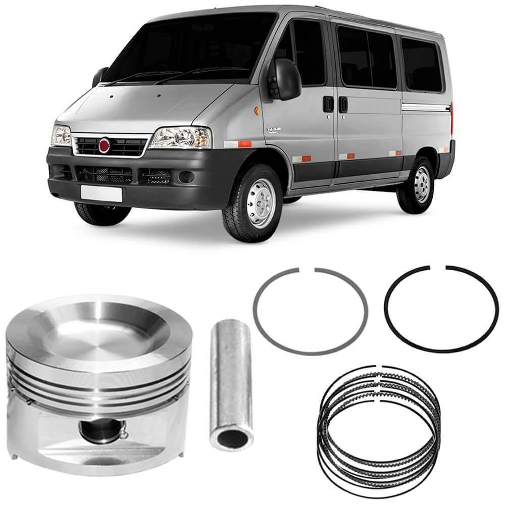 Kit Pistão Anel STD Ducato 2.3 16V 2009 a 2024 Metal Leve