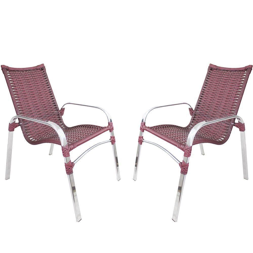 2 Cadeiras Emily Vinho Dark