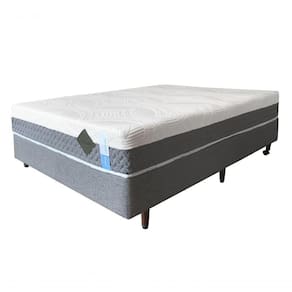 Colchão De Látex Articulado Cinza Box Casal 138x188cm