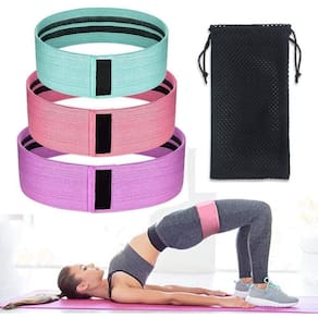 Kit 3 Faixa Elasticas De Exercicios Hip Resistance Bands