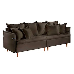 Sofá Fixo Atlas 3 Lugares Luxo 180cm Castellar Móbile Chumbo
