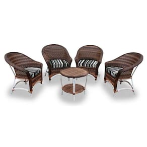 Conjunto De Poltronas Alumínio 4 Poltronas + 1 Mesa Centro