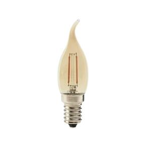 Lâmpada Led Pix Filamento Vintage Vela Bico Torcido E14 âmbar Bivolt