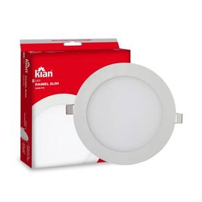 Kit 5 Painéis Led Embutir 18w Redondo Branco Frio Bivolt