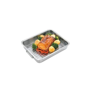 Assadeira Tramontina Service Em Aço Inox Com Grelha 39 X 33 Cm Tramontina