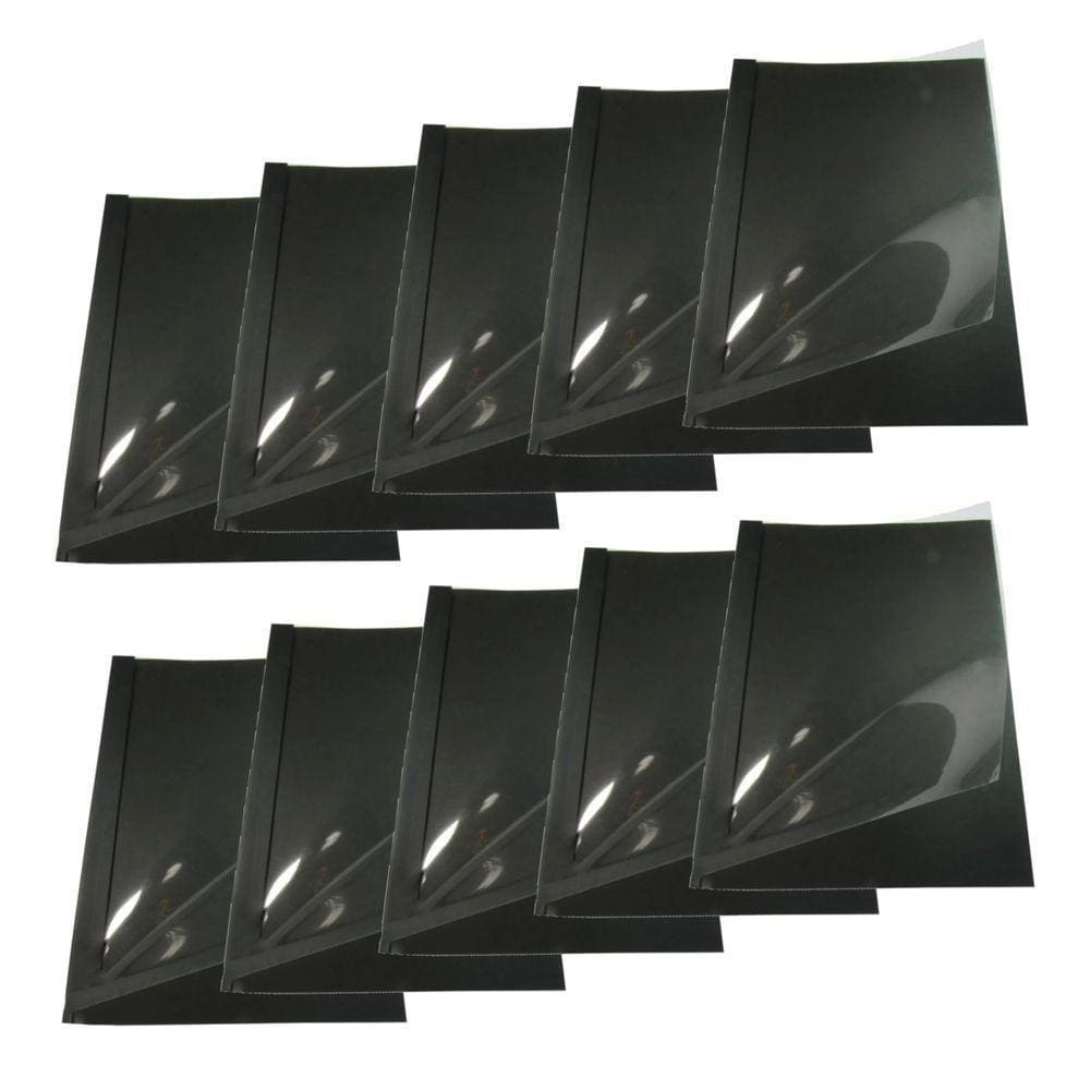 Kit 10 Capas Encadernação Térmica Até 150 Folhas A4 Preta
