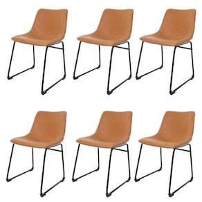 Kit 6 Cadeiras Para Sala De Jantar Munich Vintage Caramelo Caramelo